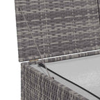 Garden-Auflagenbox Grau 150x100x100 cm Poly Rattan