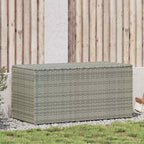 Gartenbox Poly Rattan 100x50x50 cm Grau