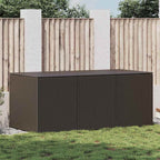 Gartenbox Poly Rattan 180x90x70 cm Braun