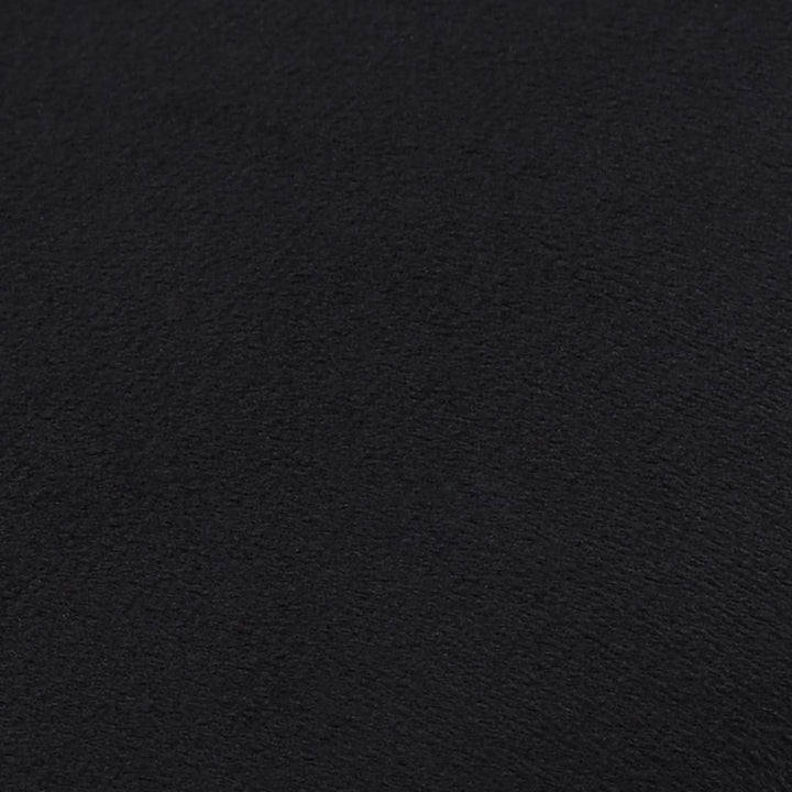 Hocker Schwarz und Golden Samt 28 x 36 cm