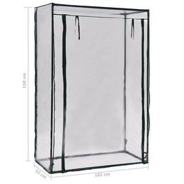 vidaXL Tomaten-Gewächshaus 102 x 52 x 150 cm