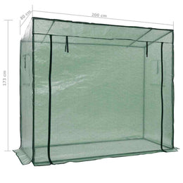 vidaXL Begehbares Gewächshaus 200 x 80 x 173 cm