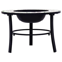 Feuerstelle Mosaik Keramik Grün 68 cm