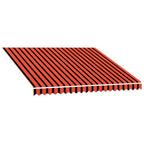 Markisenbespannung Canvas Orange & Braun 3x2,5 m