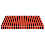 Markisenbespannung Canvas Orange & Braun 3x2,5 m