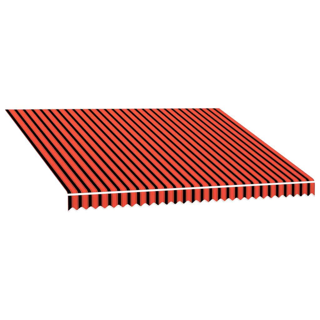 Markisenbespannung Canvas Orange & Braun 4x3 m