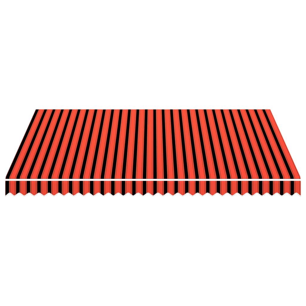Markisenbespannung Canvas Orange & Braun 4x3 m