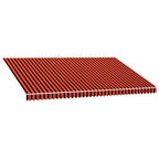 Markisenbespannung Canvas Orange & Braun 5x3 m