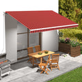 Markisenbespannung Canvas Orange & Braun 5x3 m