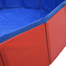 vidaXL Hundepool Faltbar Rot 120 x 30 cm PVC