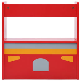 3-tlg. Kinder-Sitzgruppe Feuerwehrauto-Design Holz