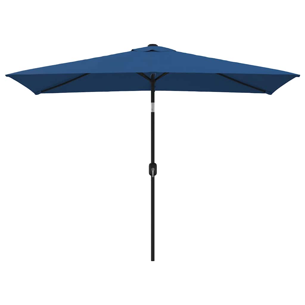 Sonnenschirm mit Metall-Mast 300x200 cm Azurblau