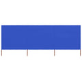3-teiliges Windschutzgewebe 400 x 80 cm Azurblau