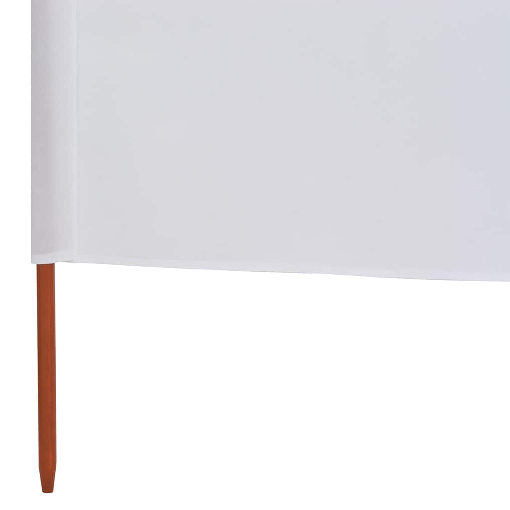 5-teiliges Windschutzgewebe 600 x 80 cm Sandweiß