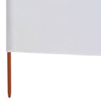 5-teiliges Windschutzgewebe 600 x 120 cm Sandweiß