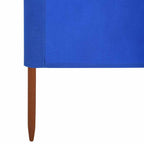 6-teiliges Windschutzgewebe 800 x 80 cm Azurblau