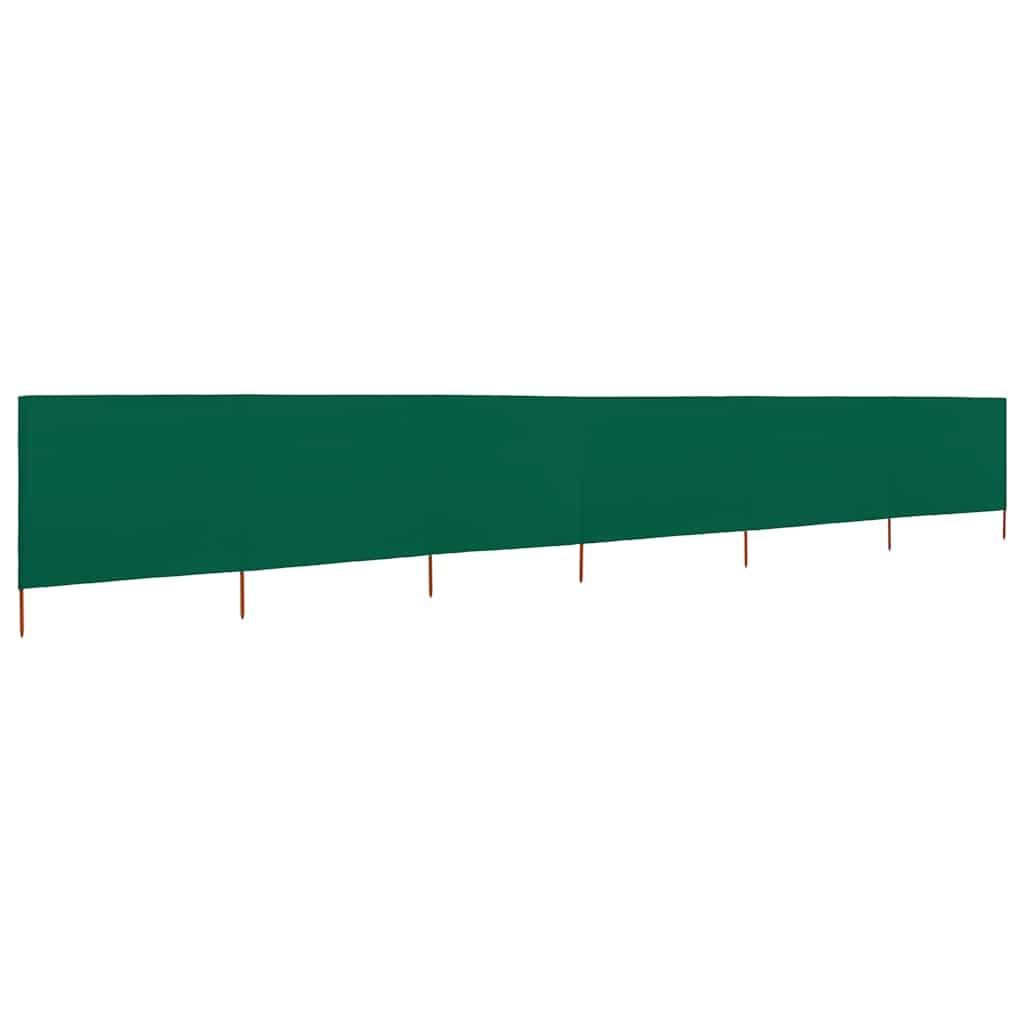6-teiliges Windschutzgewebe 800 x 120 cm Grün