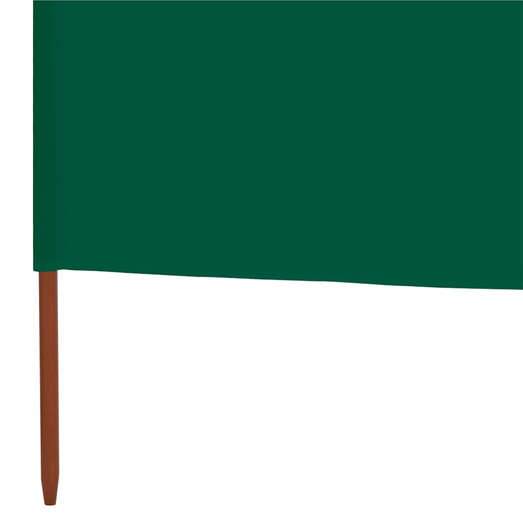 6-teiliges Windschutzgewebe 800 x 120 cm Grün