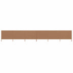 6-teiliges Windschutzgewebe 800 x 120 cm Taupe