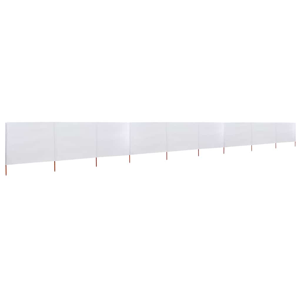 9-teiliges Windschutzgewebe 1200 x 80 cm Sandweiß