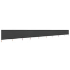 9-teiliges Windschutzgewebe 1200 x 80 cm Anthrazit