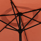 Sonnenschirm Terrakotta 200 x 224 cm Aluminium