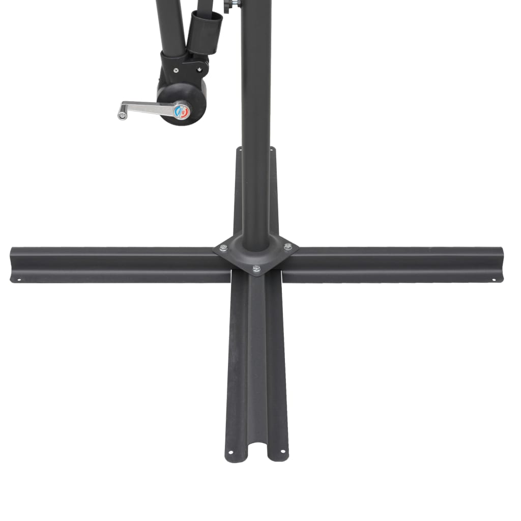 Ampelschirm Terrakottarot 3 m Aluminium-Mast
