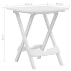 Gartentisch Klappbar 44,5x38,5x50 cm Weiß