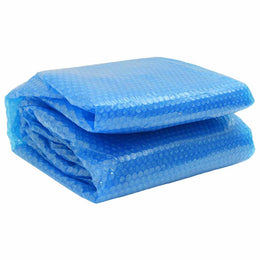 vidaXL Poolabdeckung Blau 210 cm PE