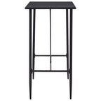 Bartisch Schwarz 120 x 60 x 110 cm MDF