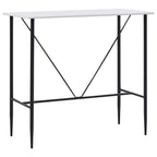 Bartisch Weiß 120 x 60 x 110 cm MDF