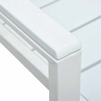 Gartenstühle 4 Stk. Weiß HDPE Holz-Optik