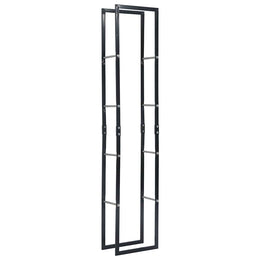vidaXL Brennholzregal Schwarz 40×25×200 cm Stahl