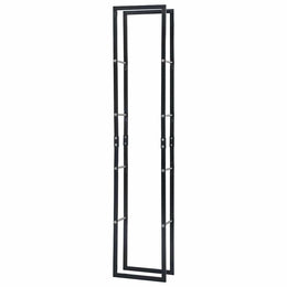 vidaXL Brennholzregal Schwarz 40×25×200 cm Stahl