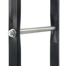 vidaXL Brennholzregal Schwarz 40×25×200 cm Stahl