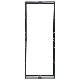 vidaXL Brennholzregal Schwarz 80×25×200 cm Stahl