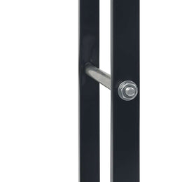 vidaXL Brennholzregal Schwarz 80×25×100 cm Stahl