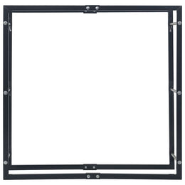 vidaXL Brennholzregal Schwarz 100×25×100 cm Stahl