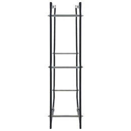 vidaXL Brennholzregal Schwarz 100×25×100 cm Stahl