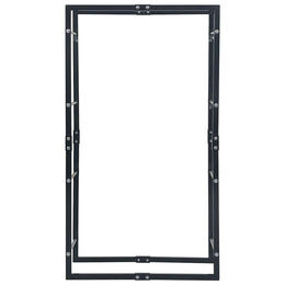 vidaXL Brennholzregal Schwarz 80×25×150 cm Stahl