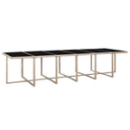 17-tlg. Garten-Essgruppe mit Auflagen Poly Rattan Beige