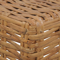 Couchtisch 47x47x28 cm Rattan Natur