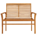 Gartenbank 112 cm Massivholz Teak