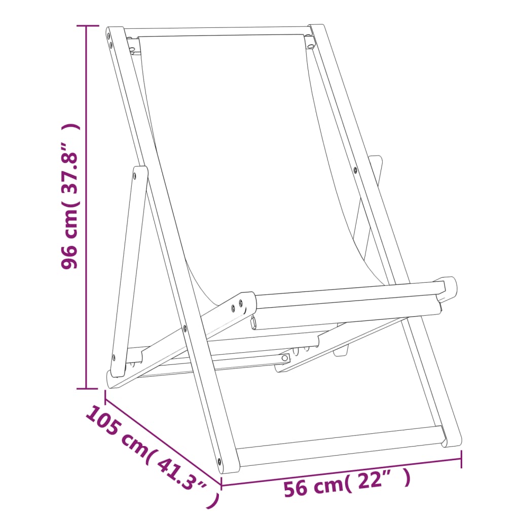 Strandstuhl Klappbar Massivholz Teak Rot