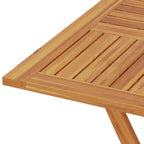 Gartentisch Klappbar 85x85x76 cm Teak Massivholz