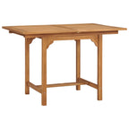 Gartentisch Ausziehbar (110-160)x80x75 cm Massivholz Teak