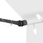 Einziehbare Markise Handbetrieben mit LED 350 cm Creme