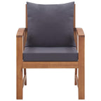 Garten-Lounge-Set mit Auflagen 4-tlg. Massivholz Akazie
