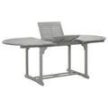 Gartentisch Grau 200x100x75 cm Massivholz Akazie