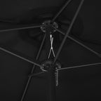 Sonnenschirm mit Aluminium-Mast 460x270 cm Schwarz